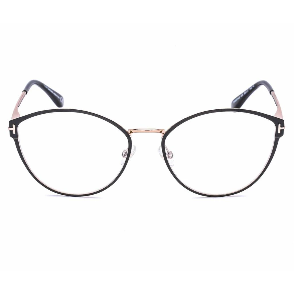 商品Tom Ford|Tom Ford Women's Eyeglasses - Black/Rose Gold Cat-Eye Full-Rim Frame | FT5573-B 005,价格¥718,第2张图片详细描述