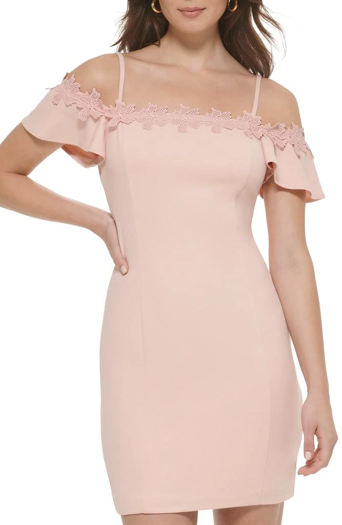 商品Kensie|Off-the-Shoulder Scuba Crepe Dress,价格¥286,第1张图片
