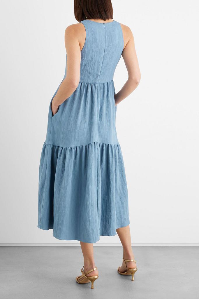商品IRIS & INK|Faye tiered crepon midi dress,价格¥3370,第3张图片详细描述