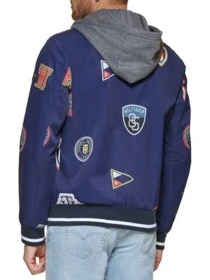 商品Tommy Hilfiger|Jersey Hooded Bomber Jacket,价格¥622,第2张图片详细描述