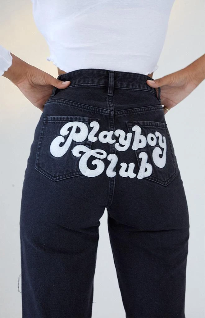 商品Playboy|By PacSun Eco Washed Black Boyfriend Jeans,价格¥412,第4张图片详细描述