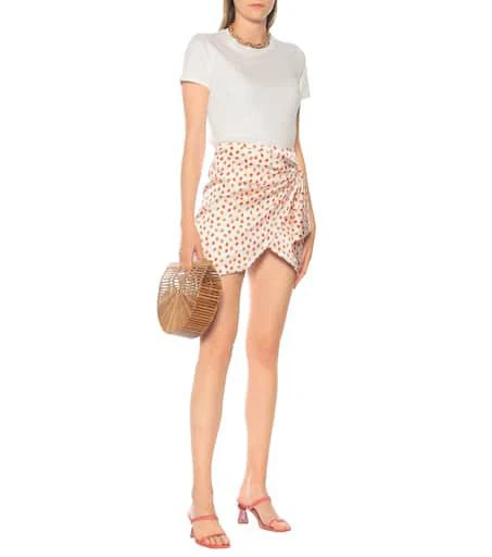 商品CAROLINE CONSTAS|Koren printed stretch-silk wrap skirt,价格¥1595,第2张图片详细描述
