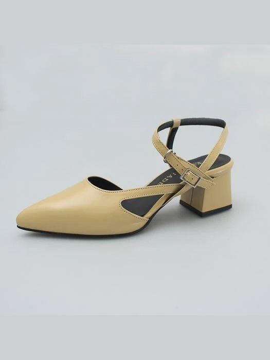商品KERRIJADE|Teapot Slingback_Butter,价格¥1518,第3张图片详细描述