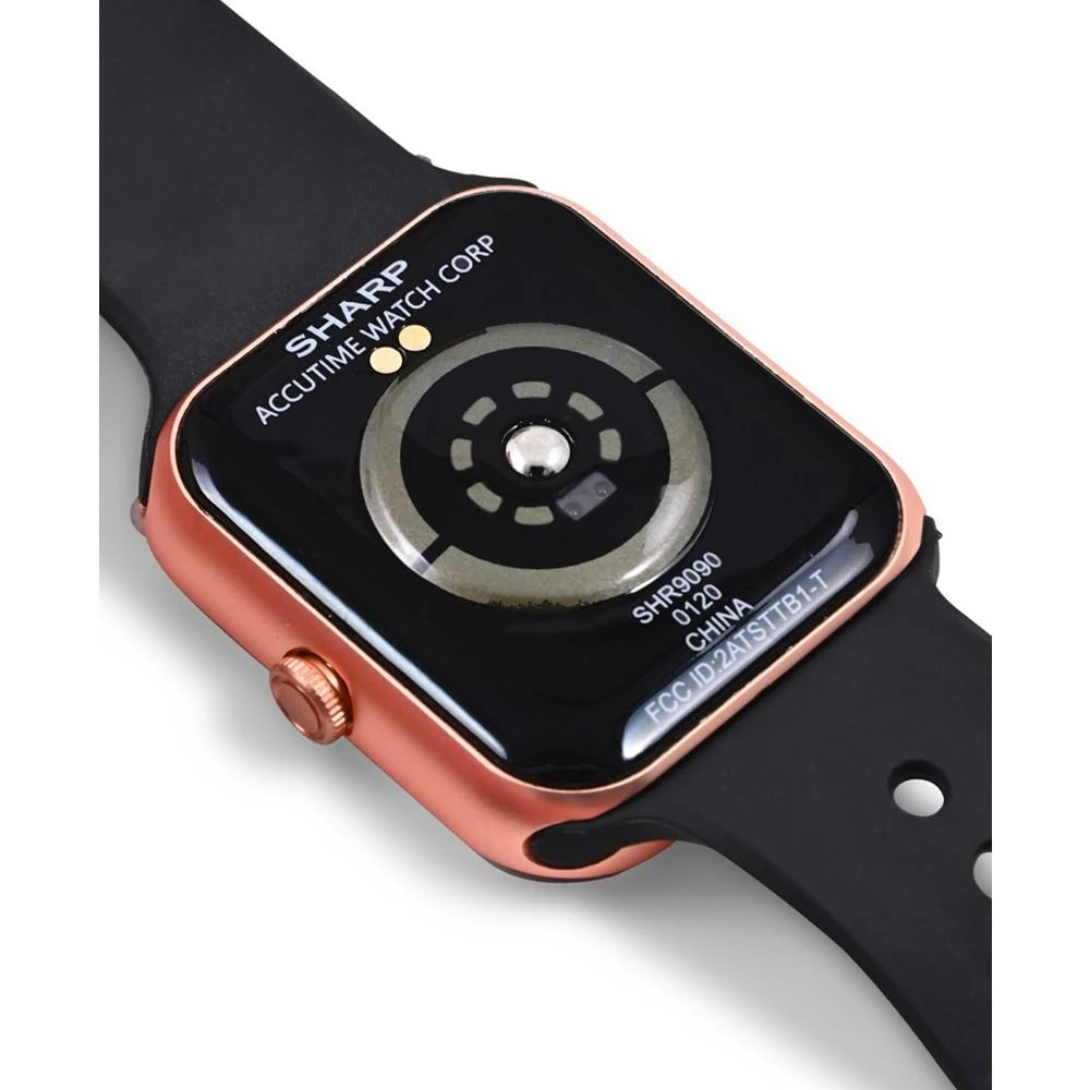 商品SHARP|Unisex Black Silicone Smart Watch 38mm,价格¥281,第4张图片详细描述