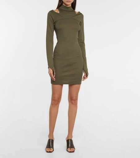 商品Helmut Lang|罗纹针织迷你连衣裙,价格¥1078,第2张图片详细描述