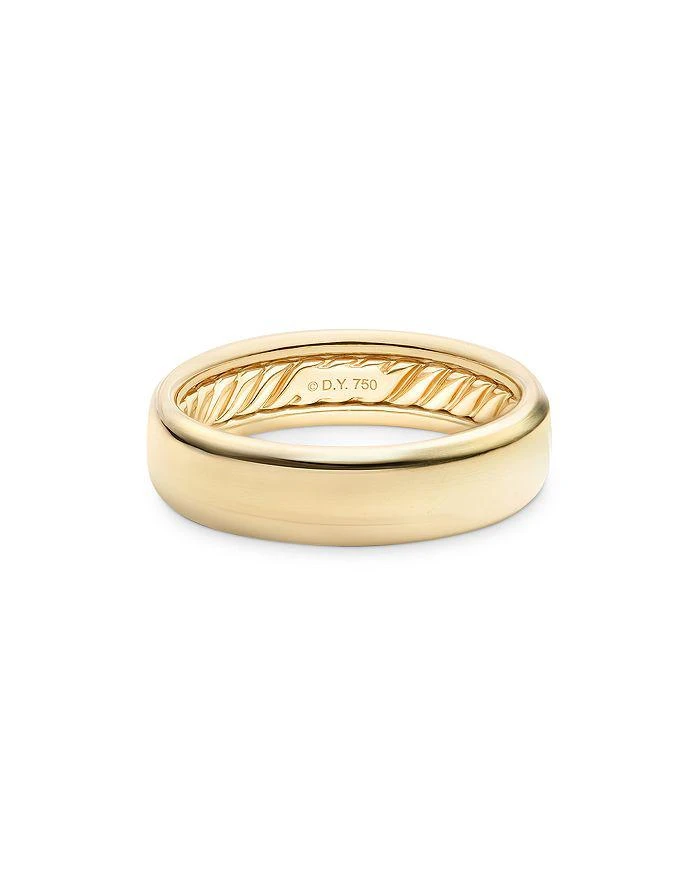 商品David Yurman|Men 's Classic Band Ring in 18K Yellow Gold,价格¥26119,第1张图片详细描述