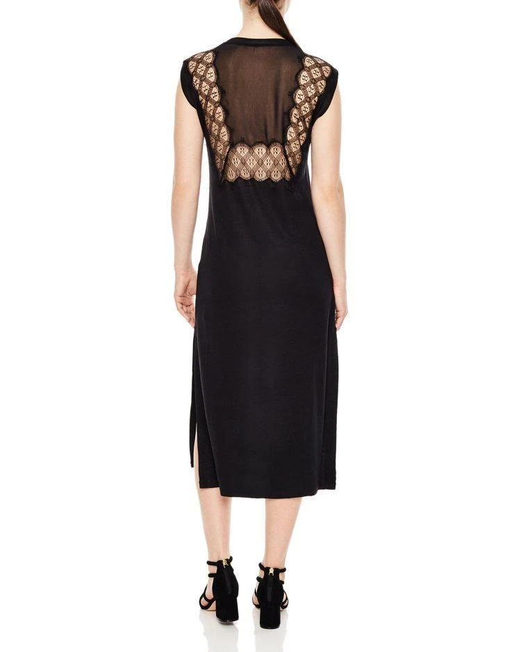 商品Sandro|Shadow Lace-Inset Dress,价格¥1104,第1张图片