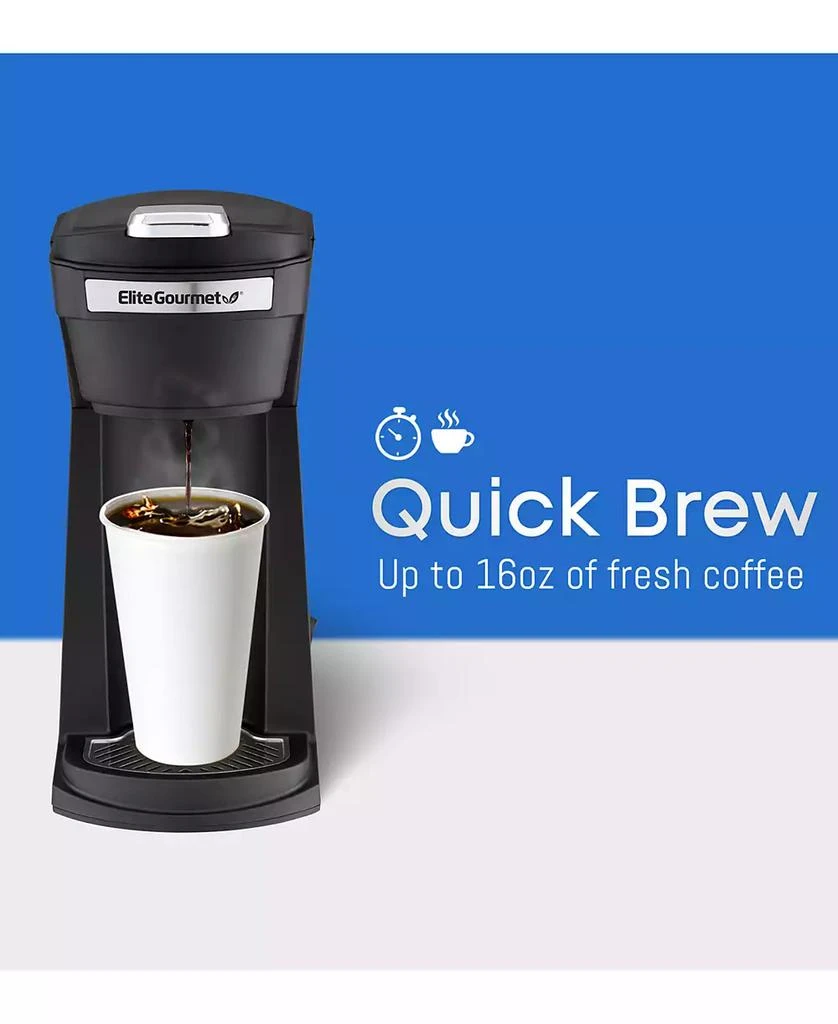 商品Elite Gourmet|Single Serving K-Cup Coffee Maker,价格¥481,第4张图片详细描述