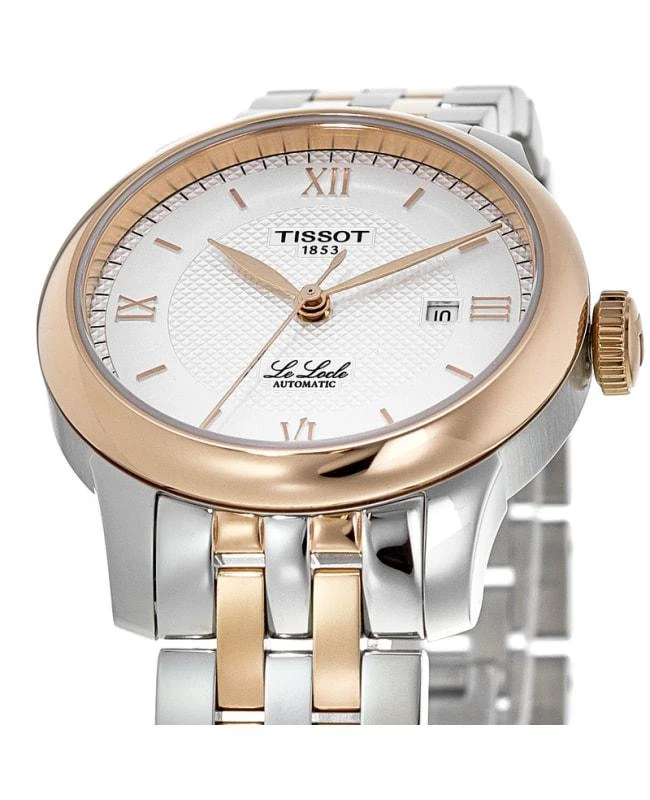 商品Tissot|Tissot Le Locle Automatic Silver Dial Two-Toned Steel Women's Watch T006.207.22.038.00,价格¥4735,第3张图片详细描述