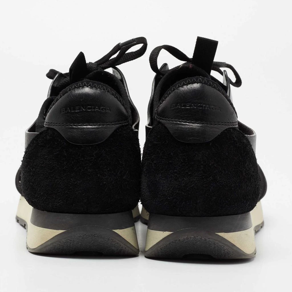 商品[二手商品] Balenciaga|Balenciaga Black Leather And Mesh Runner Sneakers Size 40,价格¥1433,第5张图片详细描述