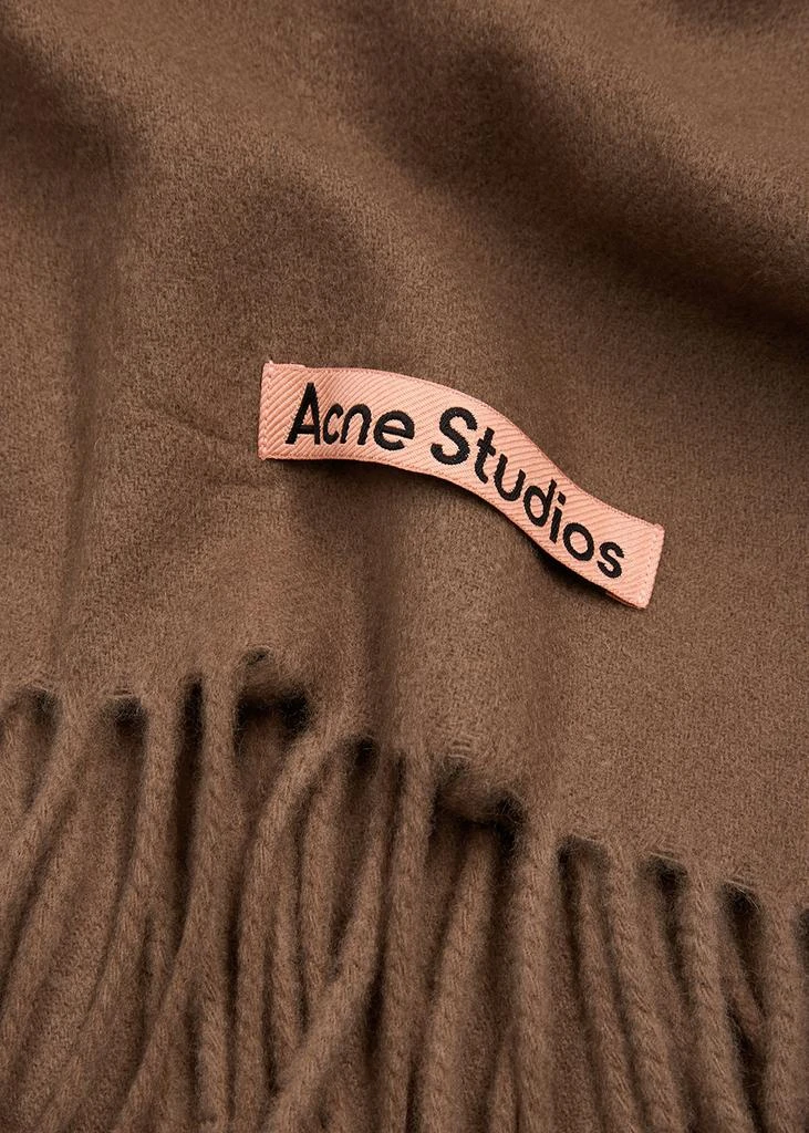 商品Acne Studios|Canada brown wool scarf,价格¥1544,第3张图片详细描述