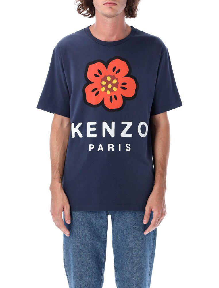 商品Kenzo|Kenzo Boke Flower Crewneck T-Shirt,价格¥791-¥1280,第1张图片