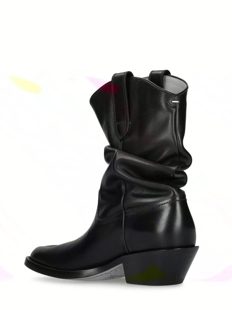 商品MAISON MARGIELA|55mm Tabi Leather Western Ankle Boots,价格¥13515,第3张图片详细描述