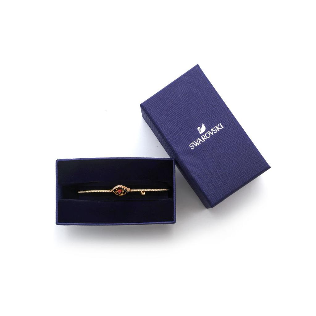 Swarovski New Love Gold Tone Dark Multi Colored Crystal Bracelet 5483977商品第2张图片规格展示