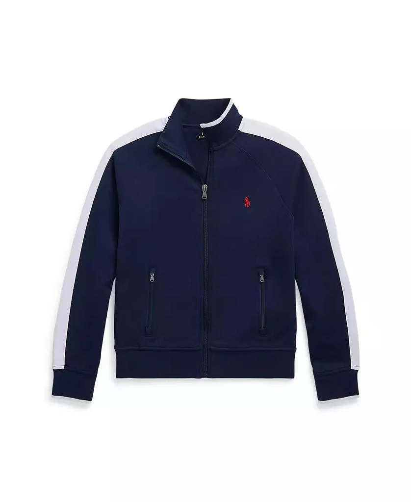 商品Ralph Lauren|Big Boys Striped Double-Knit Track Jacket,价格¥449,第1张图片