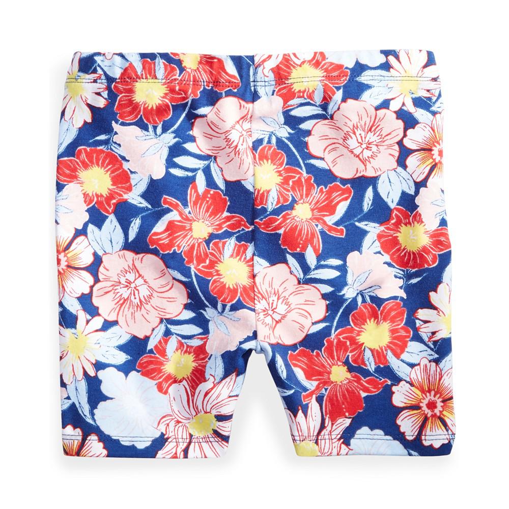 Baby Girls Floral-Print Biker Shorts, Created for Macy's商品第2张图片规格展示