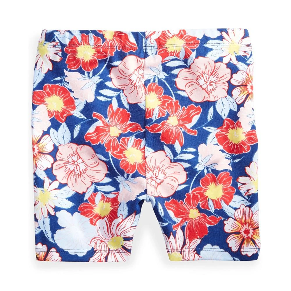 商品First Impressions|Baby Girls Floral-Print Biker Shorts, Created for Macy's,价格¥15,第2张图片详细描述