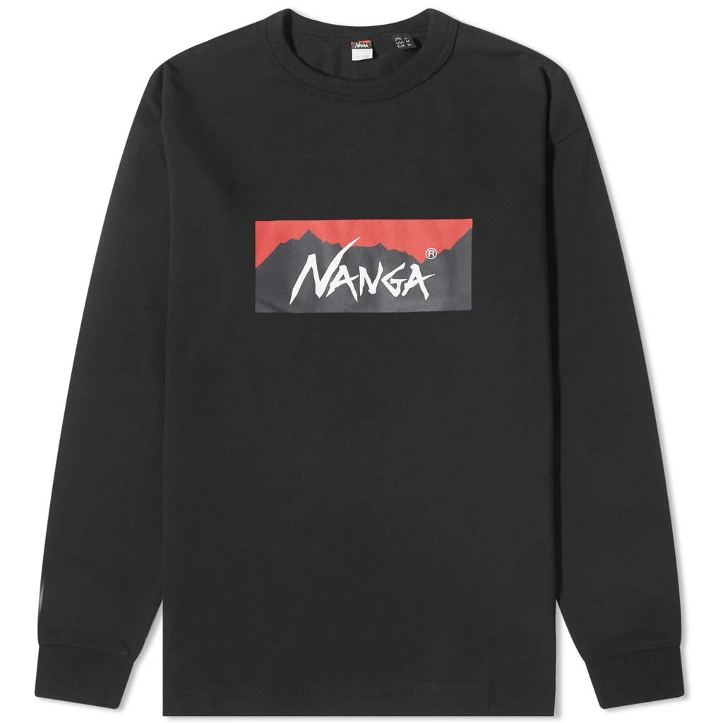 商品NANGA|NANGA Long Sleeve Eco Hybrid Box Logo T-Shirt,价格¥443,第1张图片
