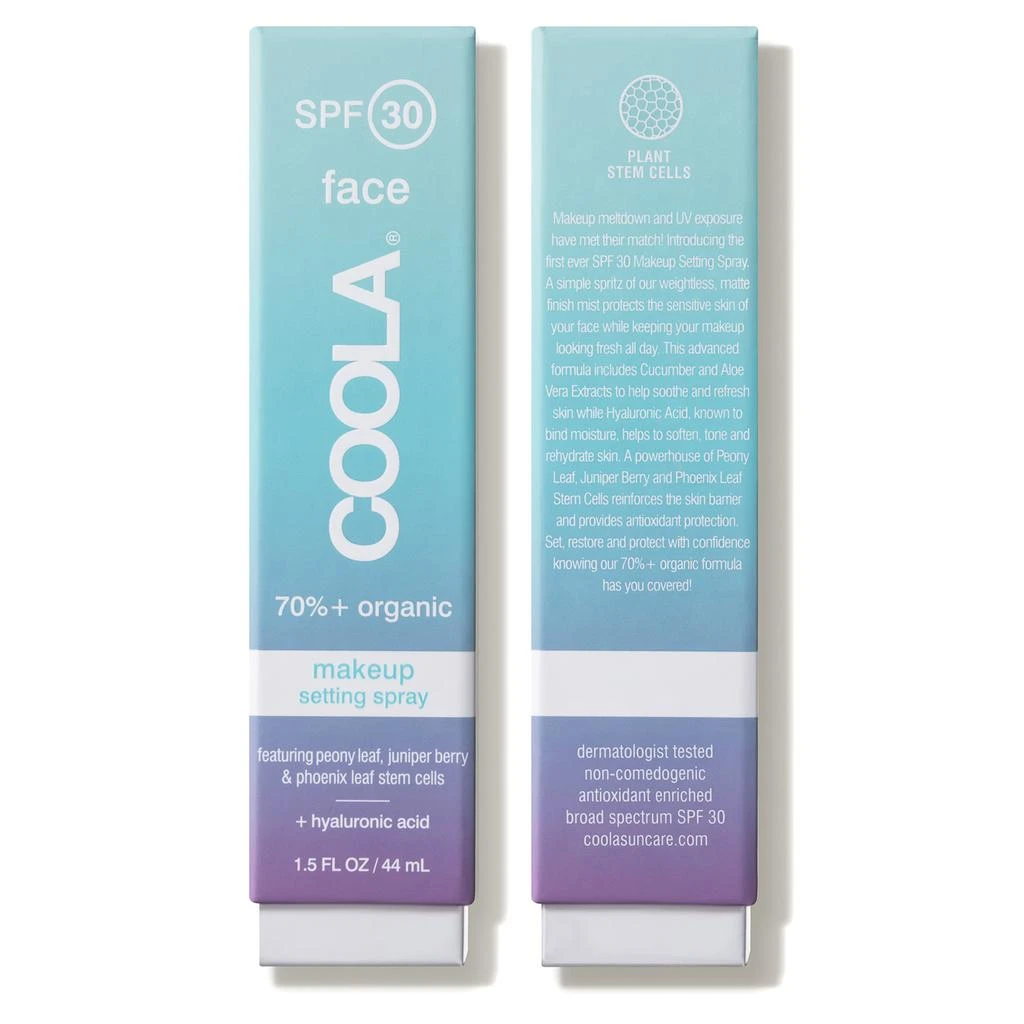 商品Coola|COOLA Make-Up Setting Spray SPF 30 Green Tea and Aloe,价格¥300,第2张图片详细描述