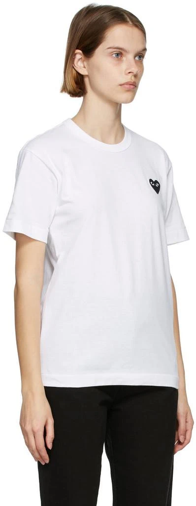 商品Comme des Garcons|White & Black Heart Patch T-Shirt,价格¥751,第2张图片详细描述