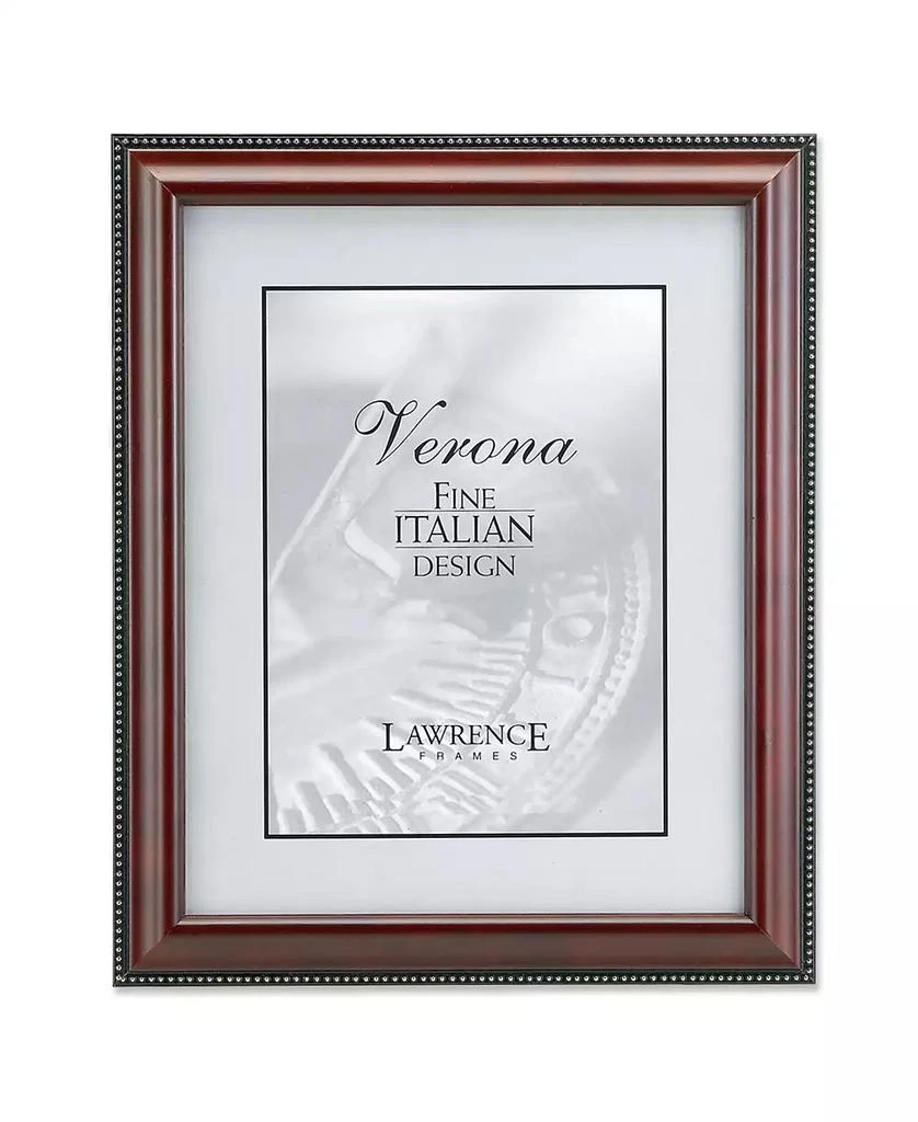 商品Lawrence Frames|Walnut Wood Picture Frame - Gold Bead Design - 8" x 10",价格¥294,第1张图片