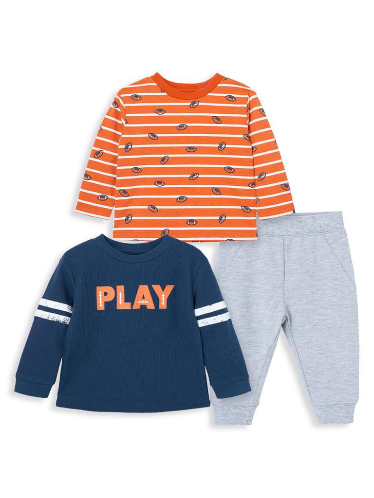 Baby Boy's 3-Piece Football T-Shirts & Pants Set商品第1张图片规格展示