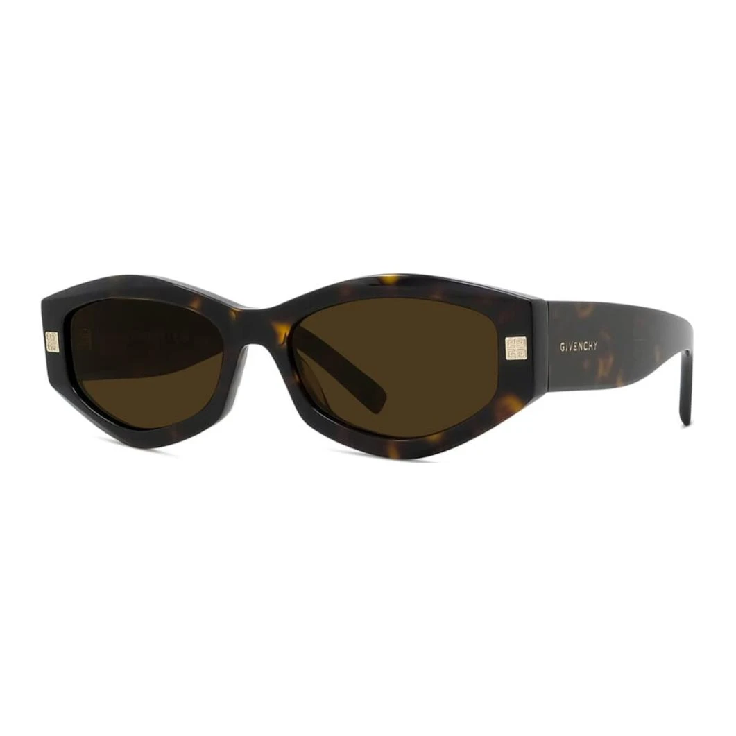 商品[国内直发] Givenchy|GIVENCHY纪梵希 Logo设计 醋酯纤维 不规则形 太阳眼镜 男款 棕色,价格¥1189,第5张图片详细描述