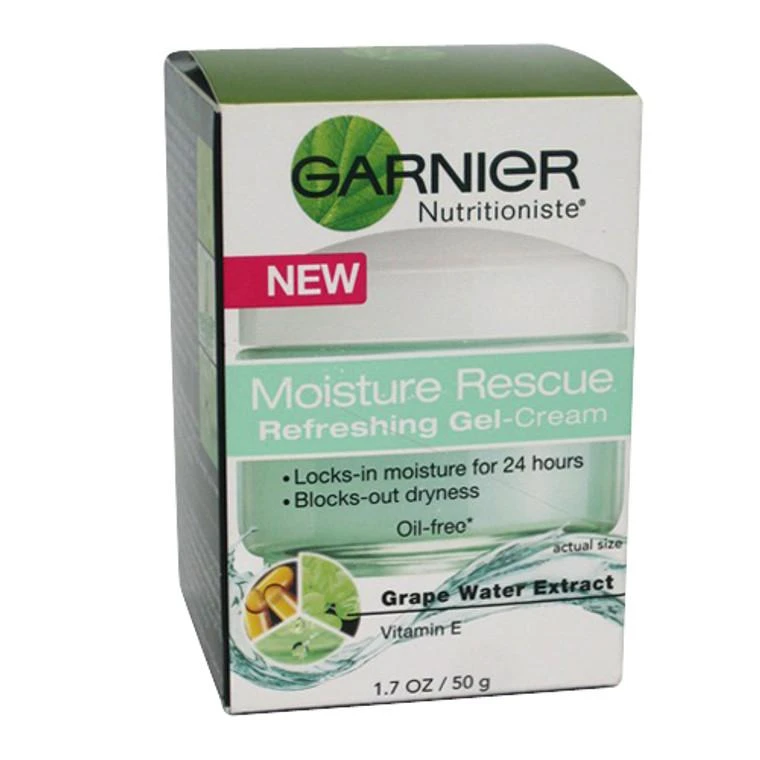 商品Garnier Nutritioniste SkinCare|Garnier Nutritioniste Moisture Rescue Oil Free Gel-Cream, Grape Water Extract, 1.7 Oz,价格¥72,第1张图片