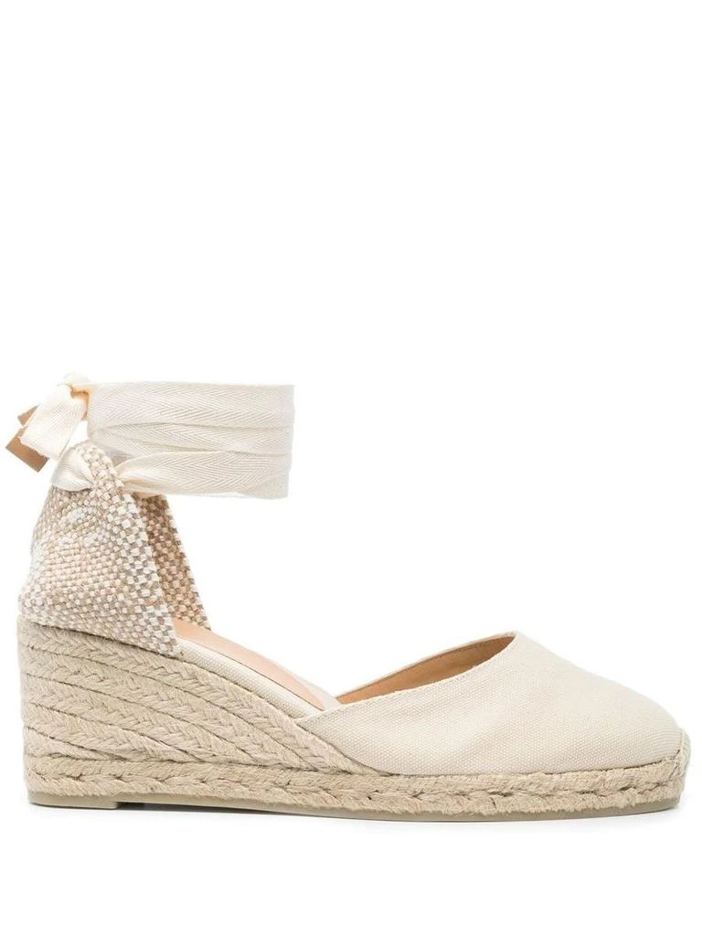 商品CASTAÑER|Castañer Carina Raffia Wedge Espadrilles,价格¥758,第1张图片