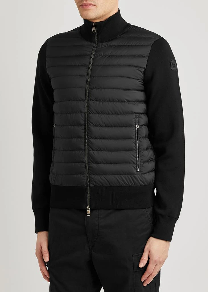 商品Moncler|Black quilted shell and cotton-blend jacket,价格¥7766,第2张图片详细描述