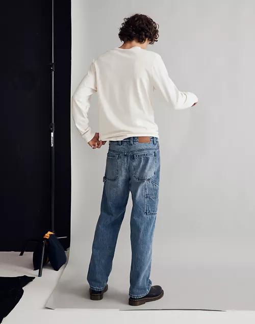 Flannel-Lined Carpenter Jeans in Kenton Wash商品第3张图片规格展示