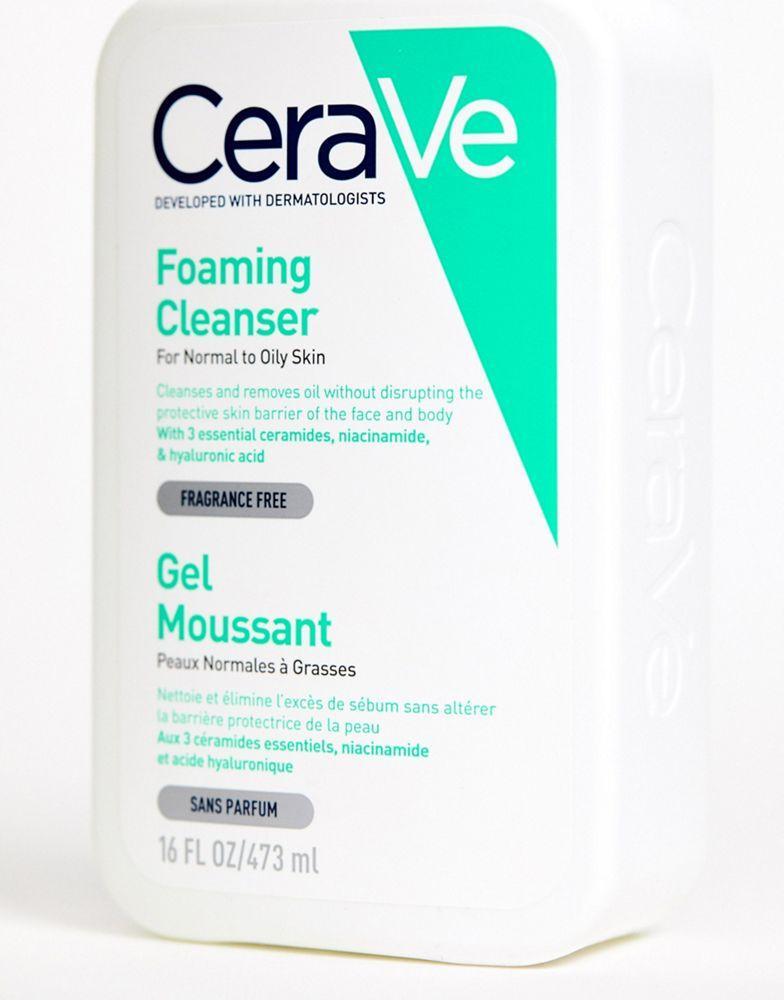 商品CeraVe|CeraVe Foaming Cleanser for Normal to Oily Skin 473ml,价格¥141,第4张图片详细描述