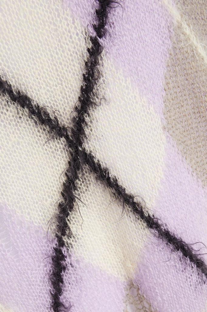 商品Acne Studios|Oversized distressed argyle knitted sweater,价格¥1851,第6张图片详细描述