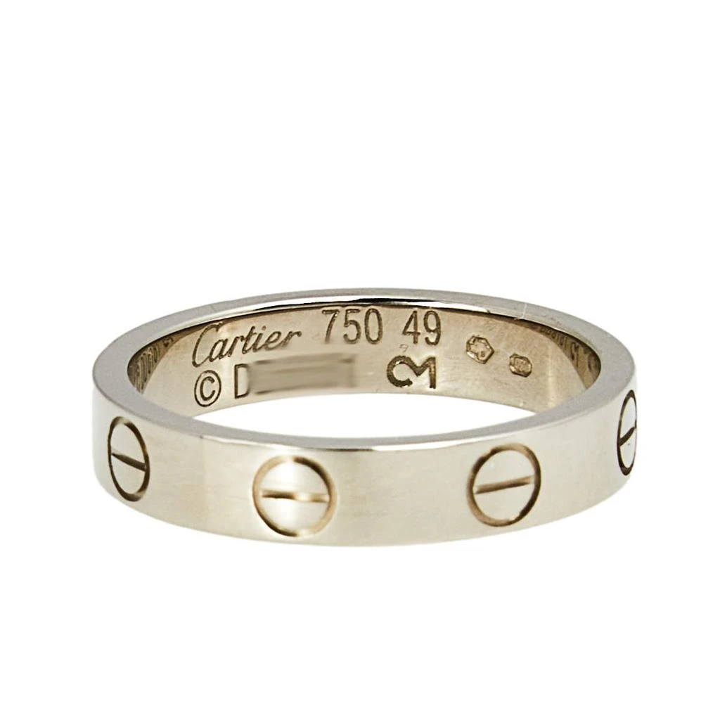 商品[二手商品] Cartier|Cartier Love 18k White Gold Narrow Wedding Band Ring Size 49,价格¥5146,第2张图片详细描述