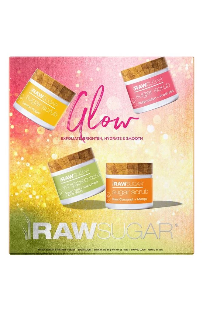 商品Raw Sugar|Glow Sugar Scrub Collection Gift Set,价格¥82,第2张图片详细描述