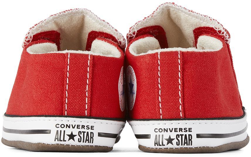 商品Converse|Baby Red Easy-On Chuck Taylor All Star Cribster Sneakers,价格¥205,第4张图片详细描述