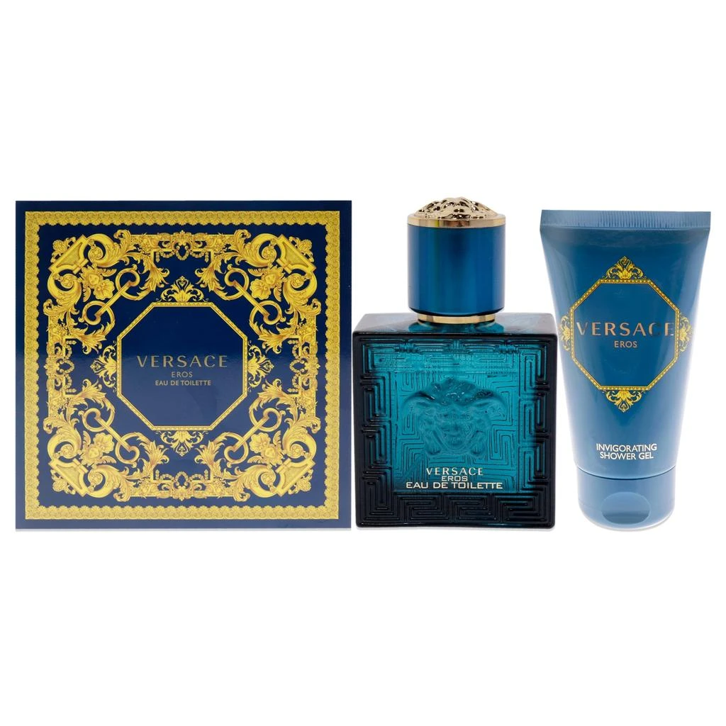 商品Versace|Versace Eros by Versace for Men - 2 Pc Gift Set 1oz EDT Spray, 1.7oz Shower Gel,价格¥411,第1张图片