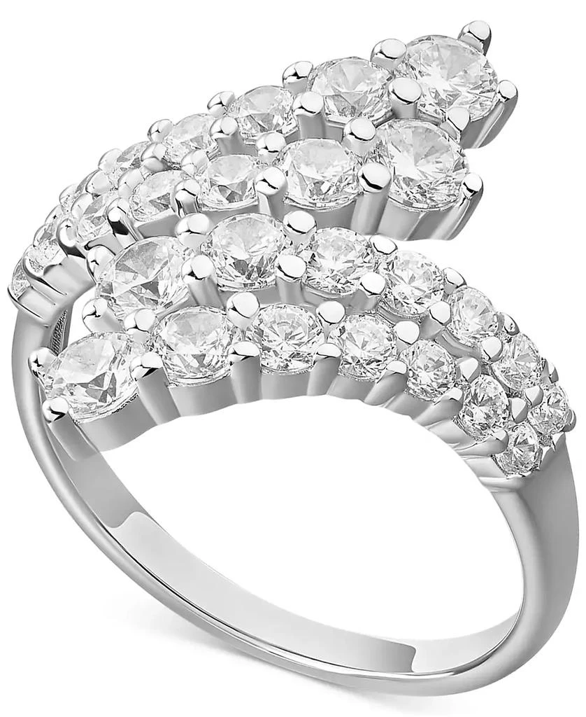 商品Giani Bernini|Cubic Zirconia Bypass Statement Ring in Sterling Silver, Created for Macy's,价格¥187,第3张图片详细描述