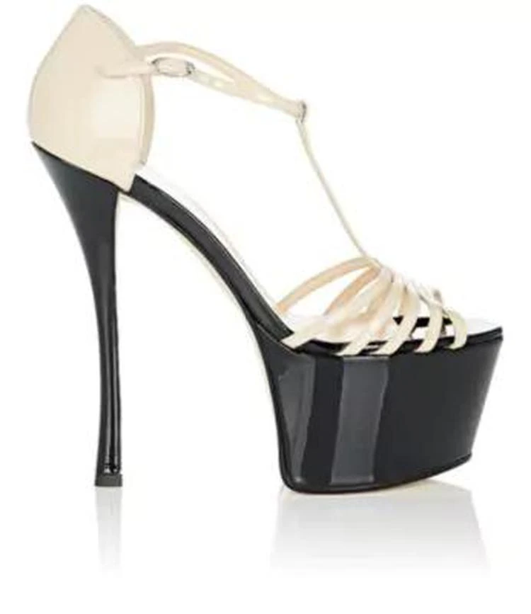 商品Giuseppe Zanotti|Patent Leather T-Strap Platform Sandals,价格¥2300,第1张图片