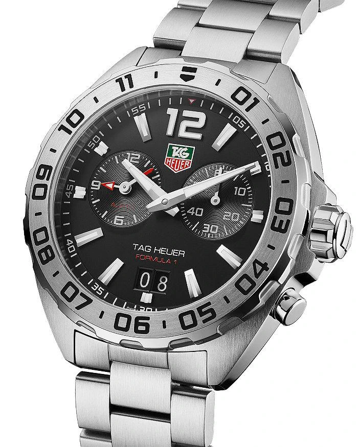 商品TAG Heuer|Formula 1 Quartz Men's Black Steel Alarm Watch, 41mm,价格¥13839,第2张图片详细描述