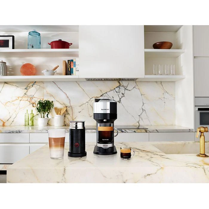 商品Nespresso|Vertuo Next Deluxe by De'Longhi with Aeroccino Milk Frother, Pure Chrome,价格¥1353,第3张图片详细描述