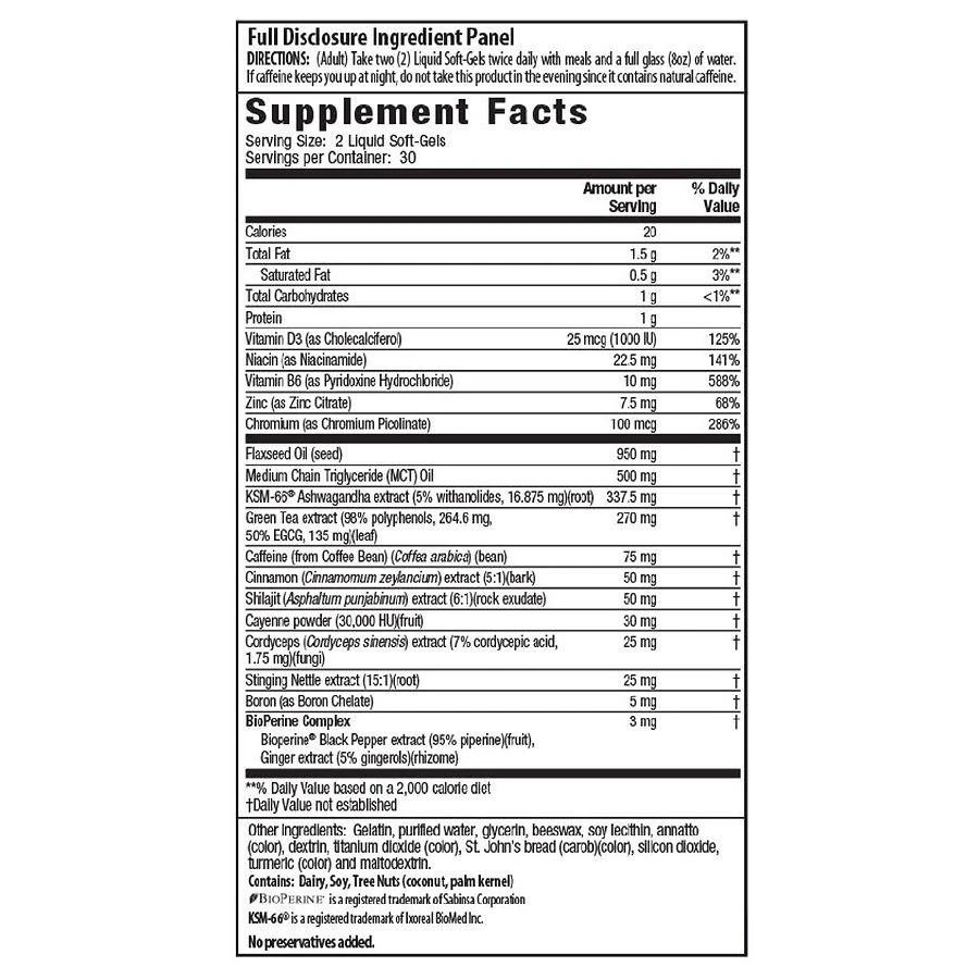 商品Irwin Naturals|Testosterone-Extra Fat Burner Soft-Gels,价格¥143,第2张图片详细描述