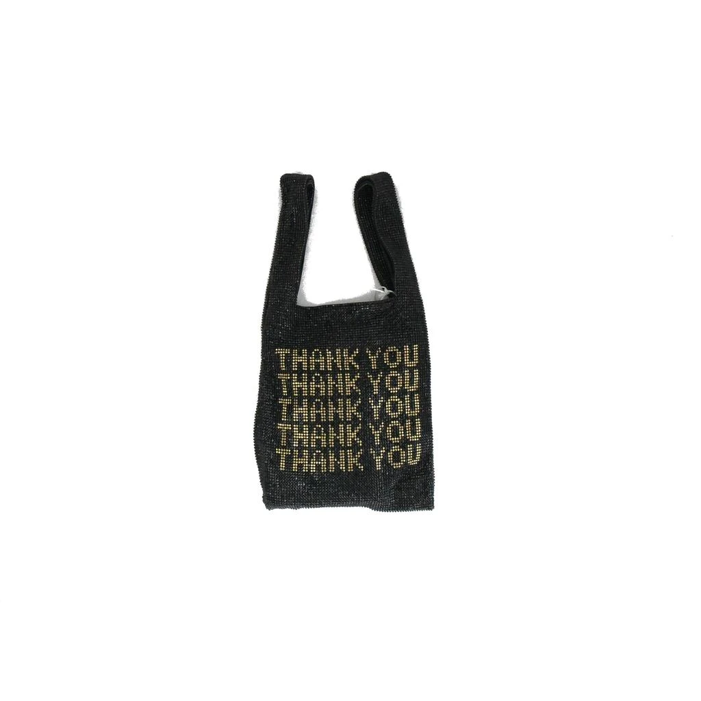 商品Alexander Wang|Alexander Wang Thank You Swarovski Bag Black,价格¥13749,第1张图片