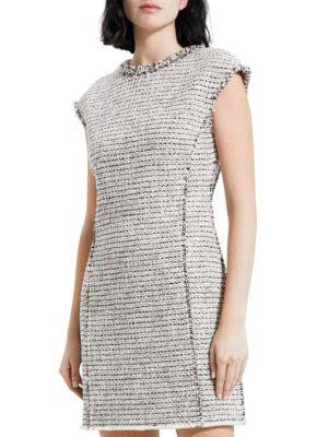 Tweed Fringe Mini Dress商品第1张图片规格展示