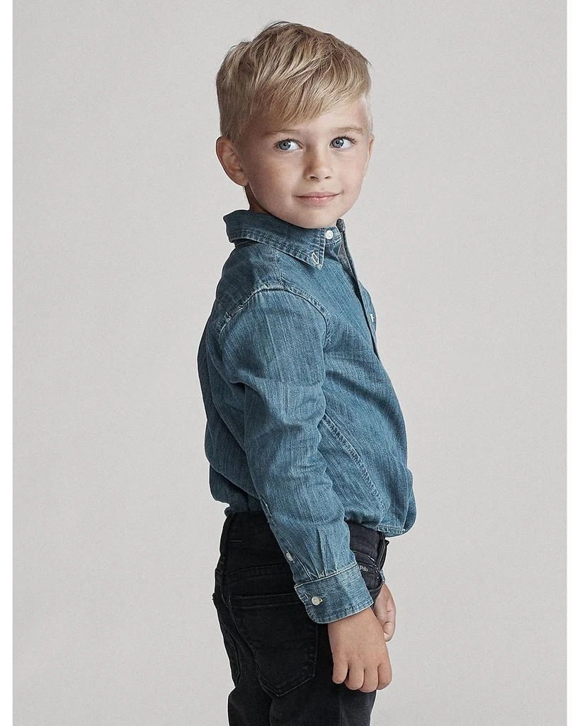 Polo Ralph Lauren Boys' Denim Button-Down Shirt - Little Kid, Big Kid 4