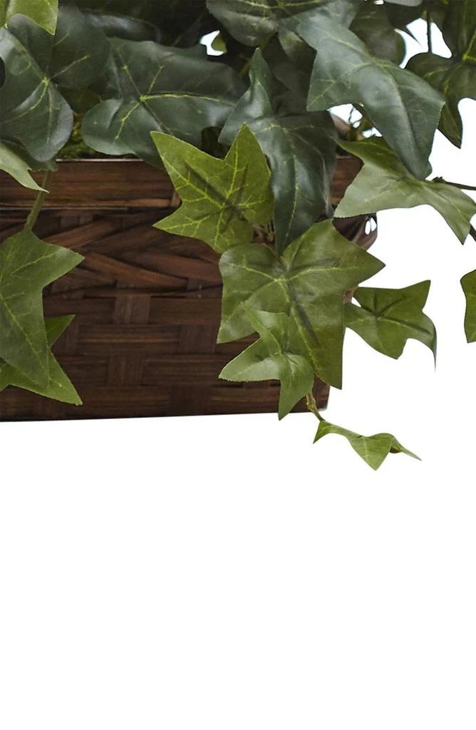 商品NEARLY NATURAL|12.5" Puff Ivy Ledge Basket Artificial Plant,价格¥611,第2张图片详细描述