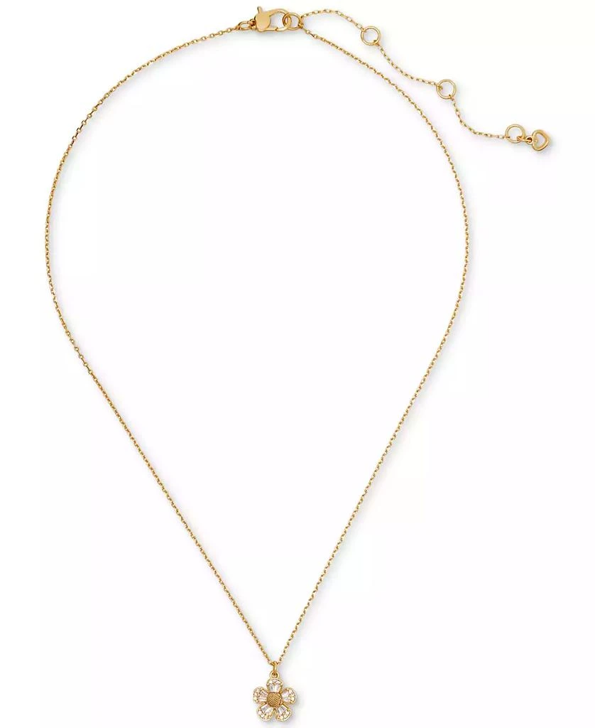 商品Kate Spade|Cubic Zirconia Fleurette Pendant Necklace, 16" + 3" extender,价格¥517,第1张图片