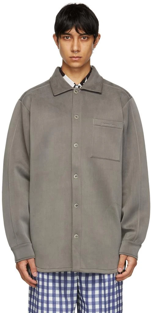 商品Jacquemus|Grey 'La Chemise Guimauve' Shirt,价格¥2205,第1张图片