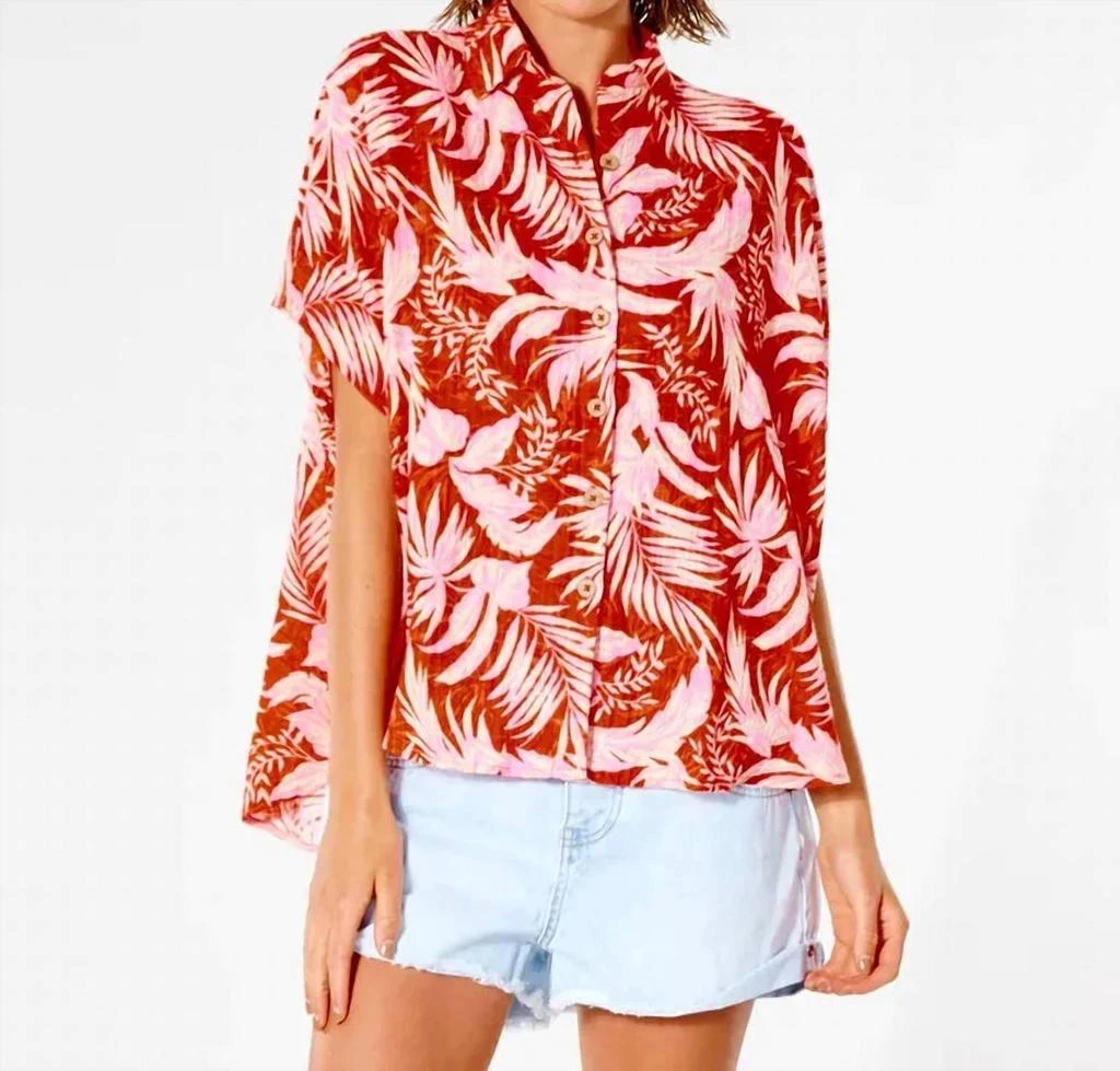 商品Rip Curl|Sun Rays Shirt in Red,价格¥398,第1张图片