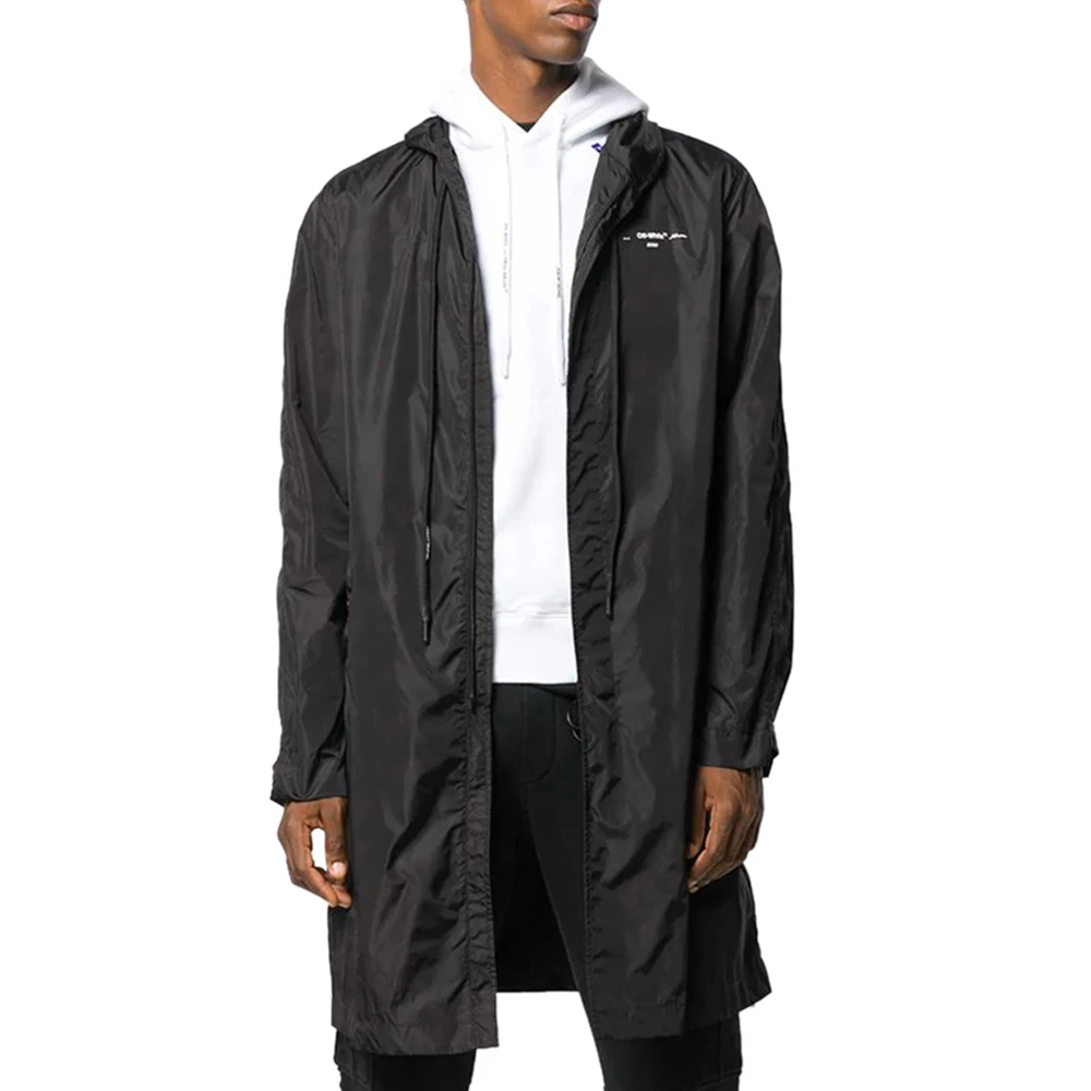 OFF WHITE 黑色男士风衣 OMEA171E19E06003-1091 商品